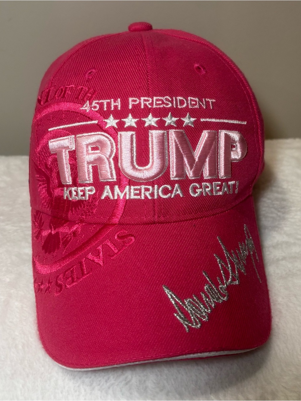 45th President TRUMP Keep America Great Hot Pink Cap